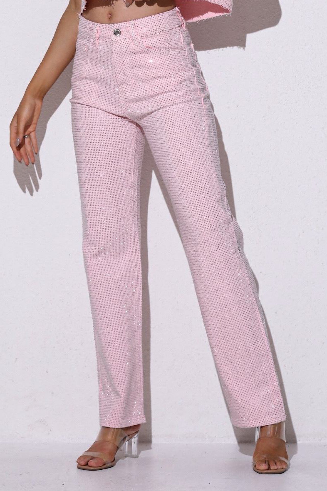 JEANS sparkle mia pink