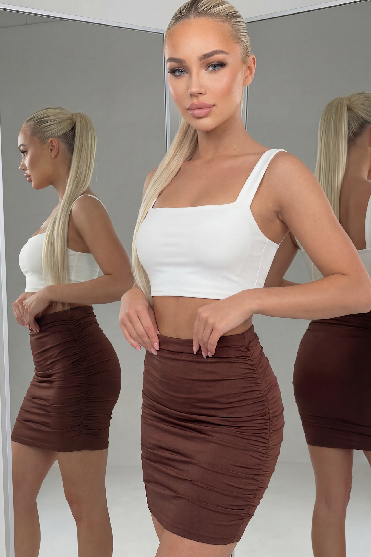 TRUST skirt choko