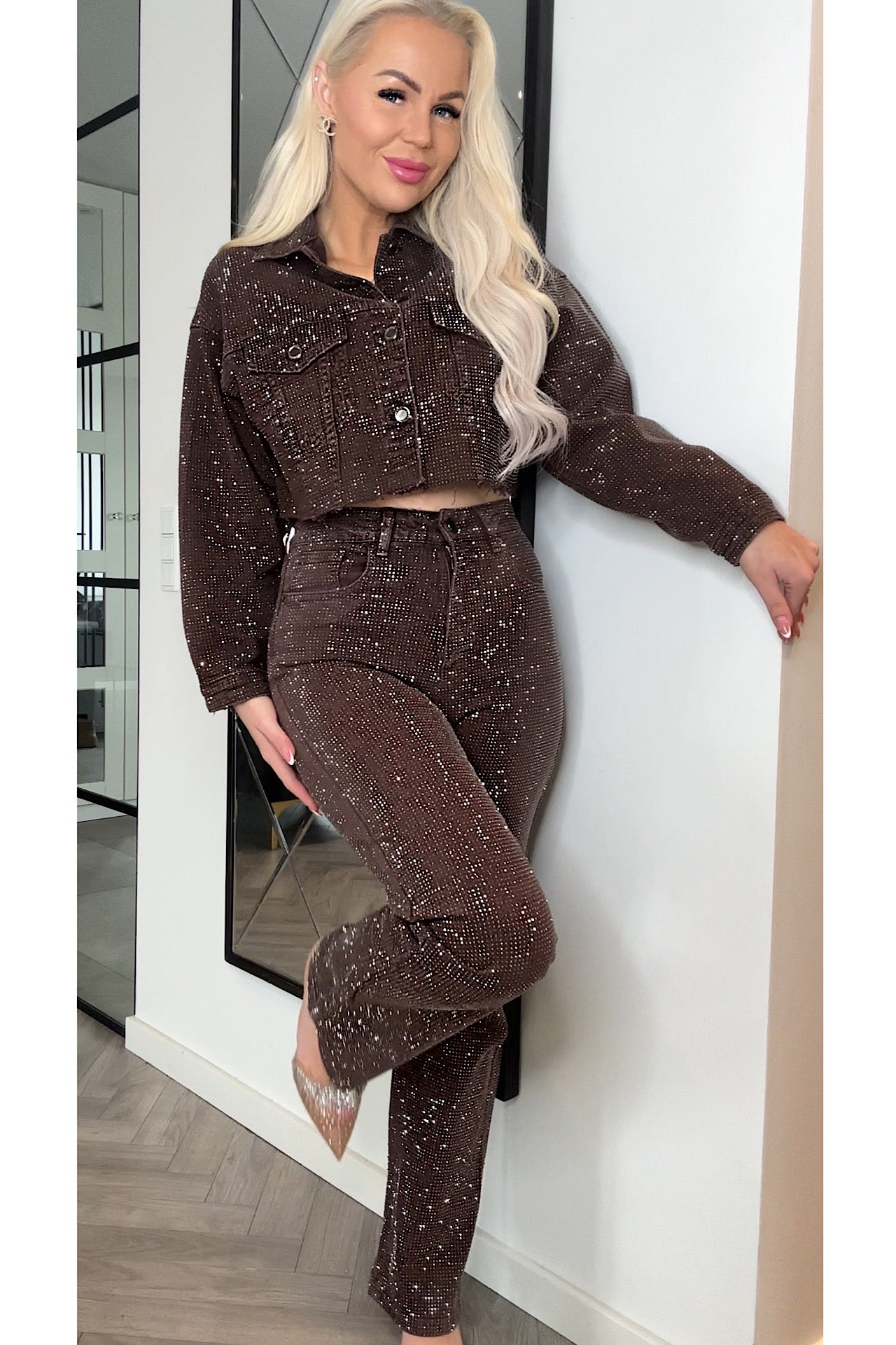 JEANS sparkle yosh brown