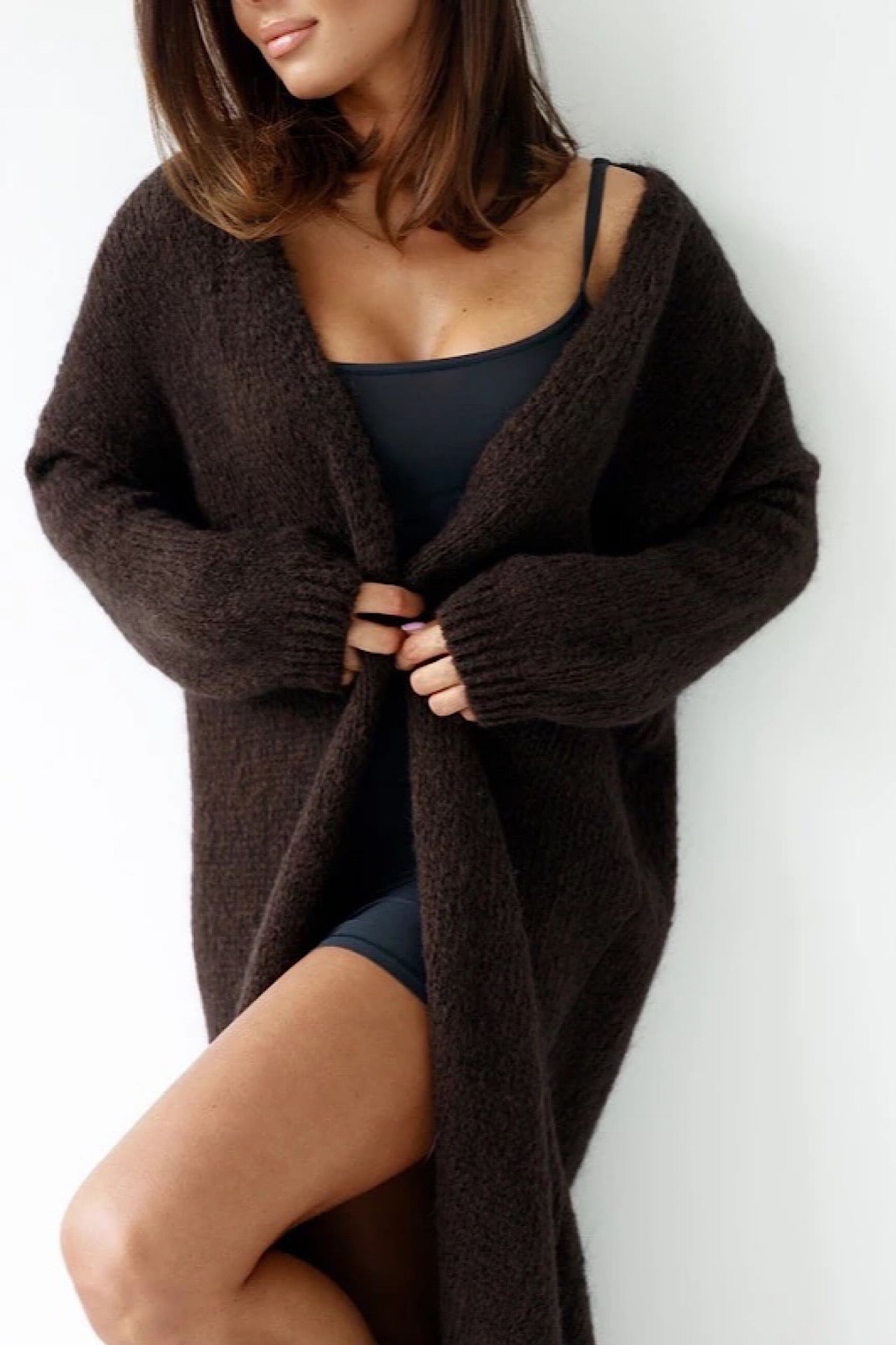 TANYA cardigan choko