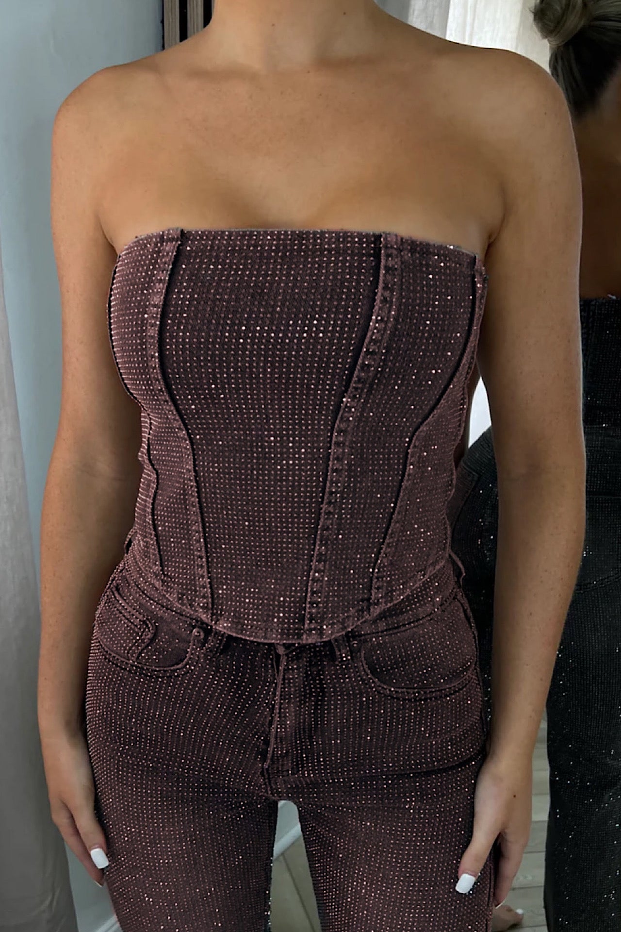 CORSAGE sparkle brown