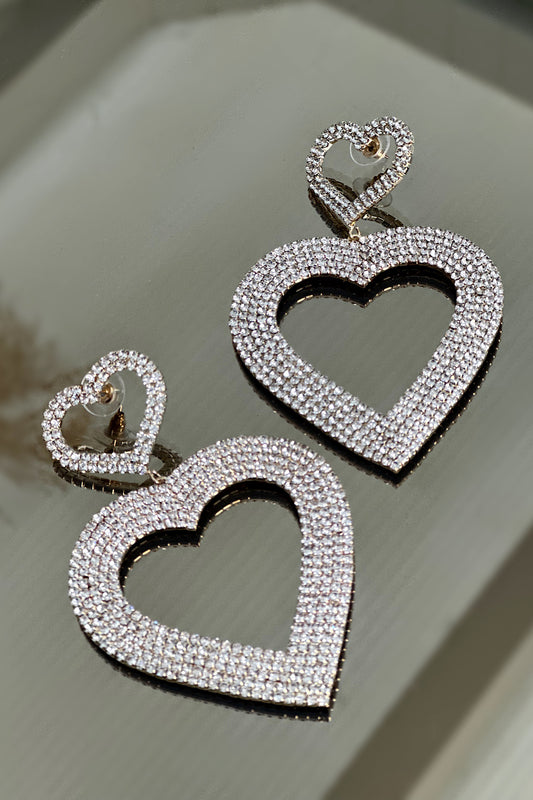 HEART earrings gold 4280