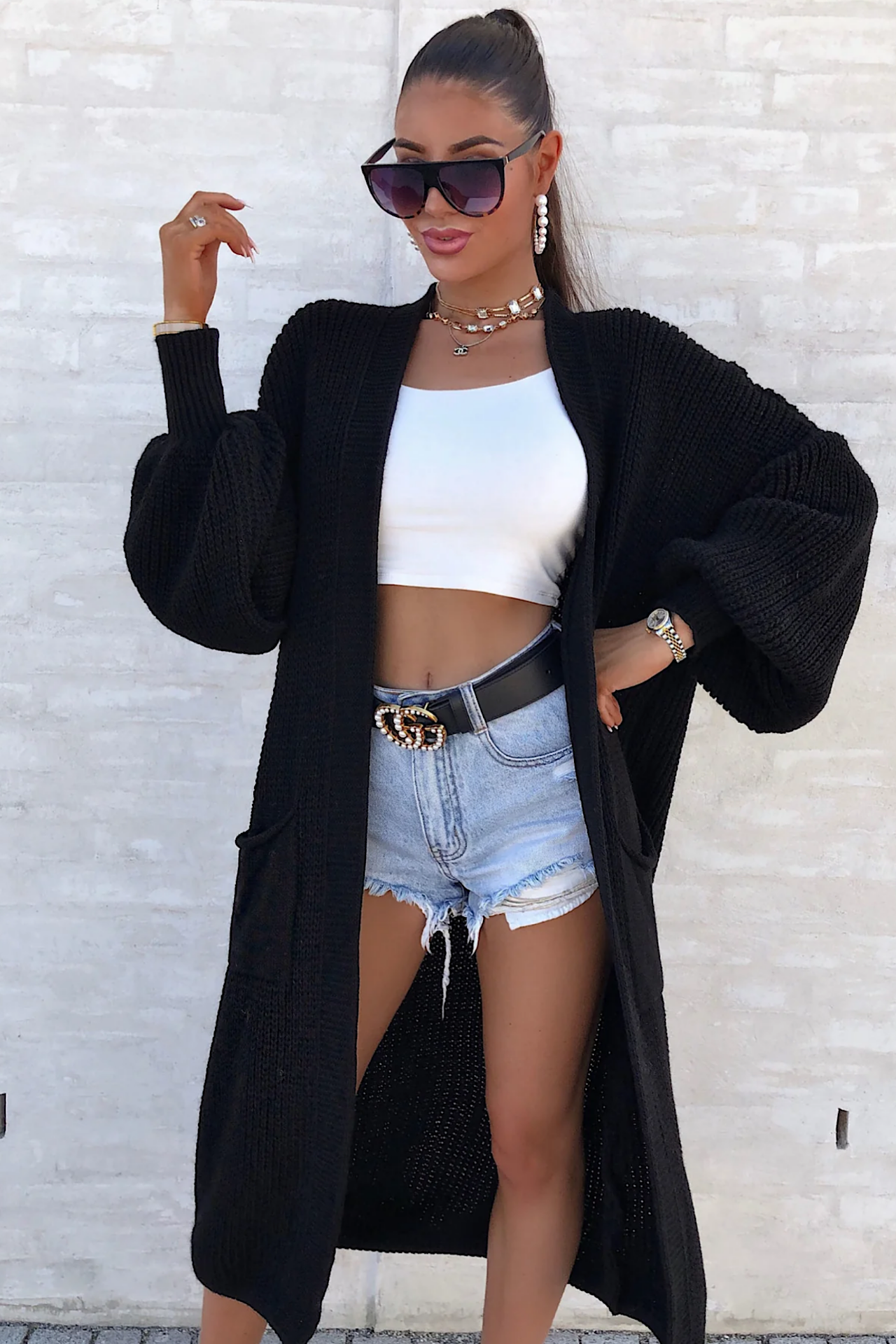 Leonora cardigan sort