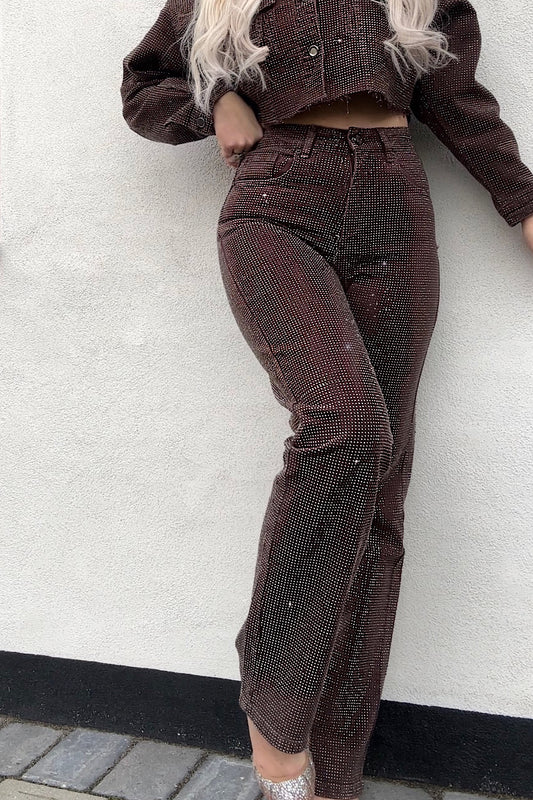 JEANS sparkle yosh brown
