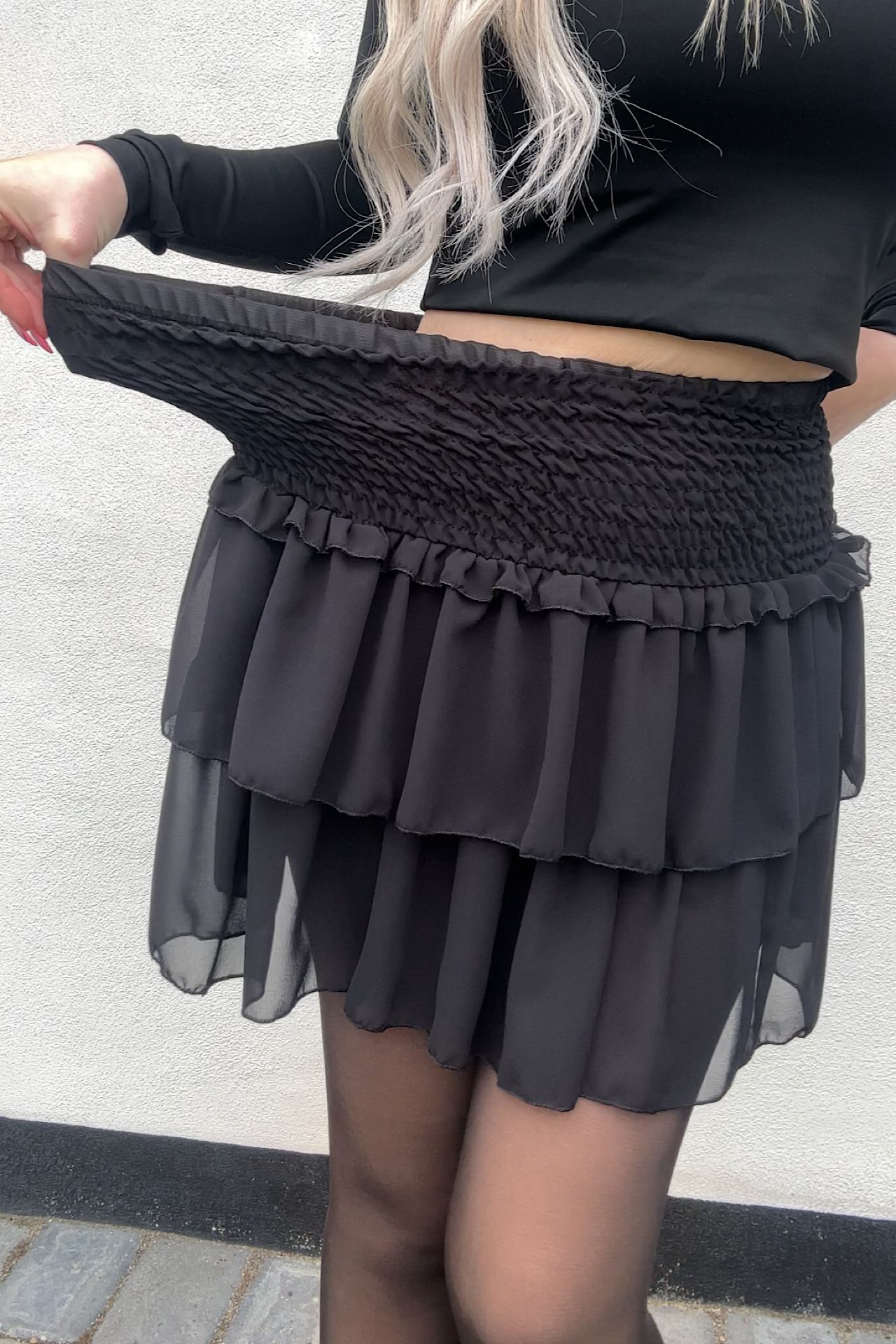 MARIES skirt black 5077