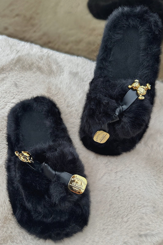 TEDDY slippers black 4407