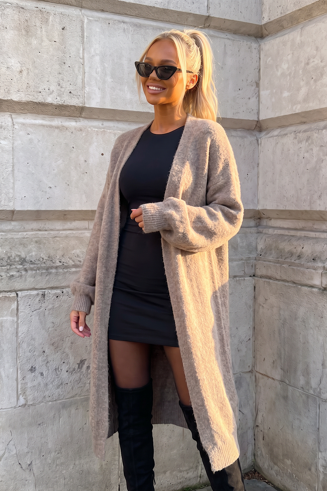 VIOLY cardigan taupe