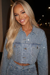 SPARKLE jacket blue