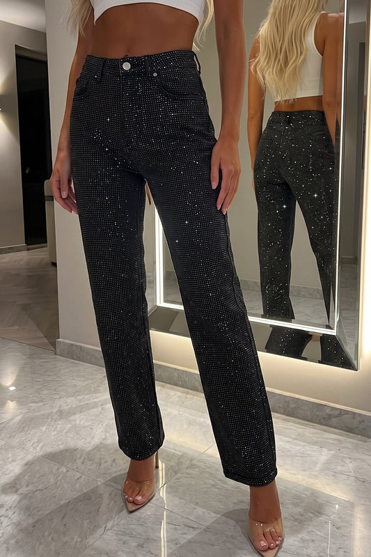 JEANS sparkle mira black A881