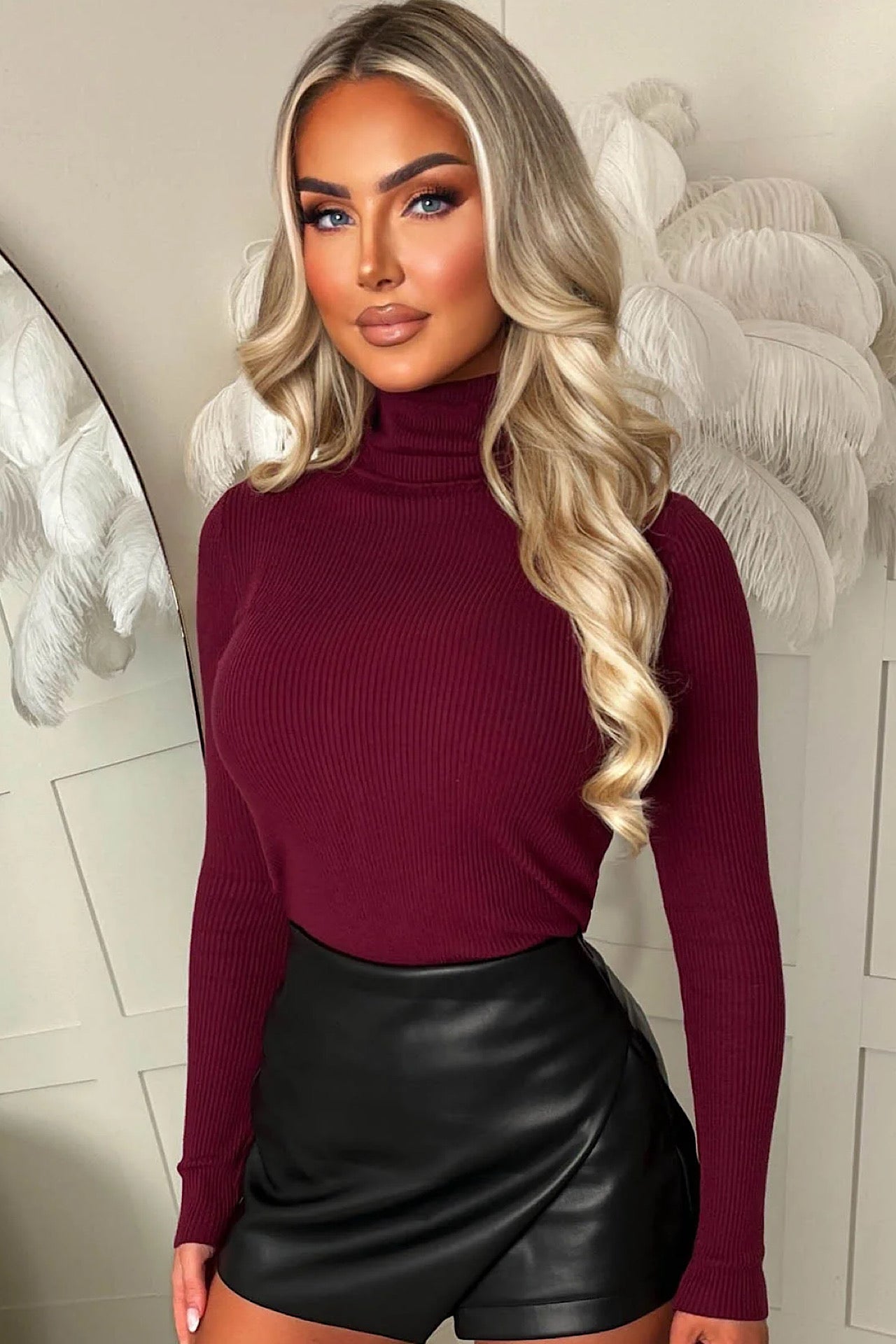 HIGHER knit bordeaux