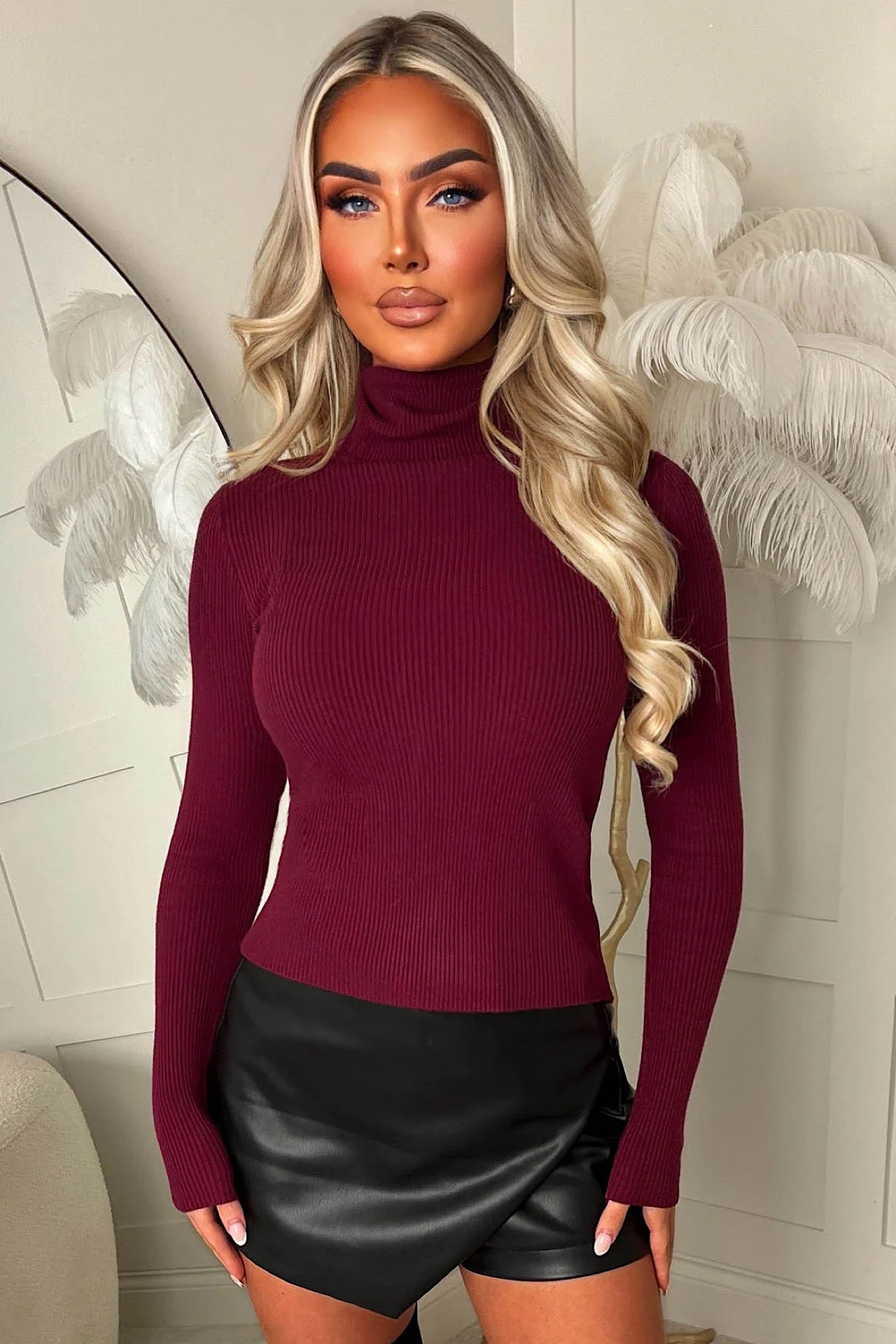 HIGHER knit bordeaux