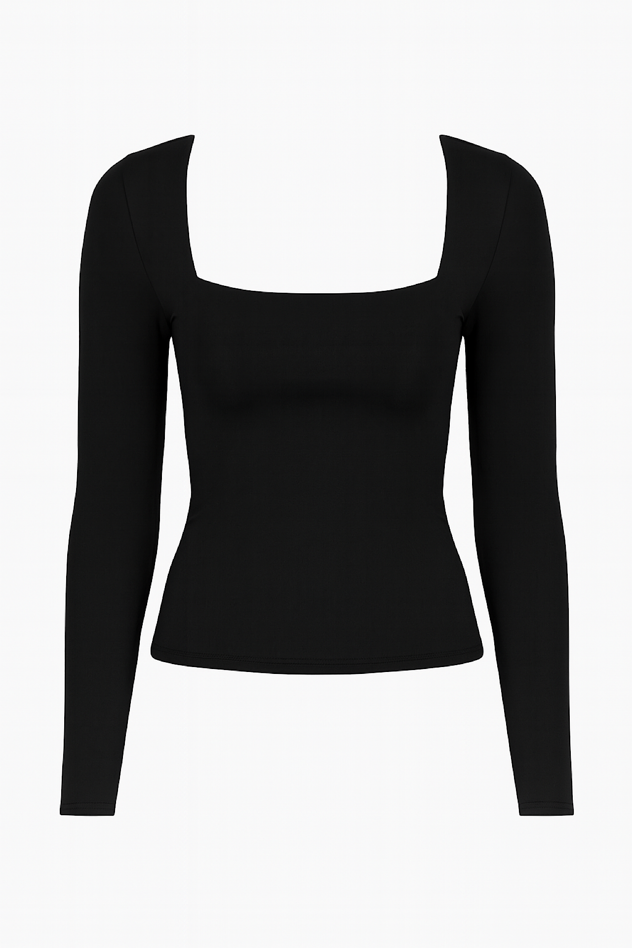BASIC square blouse black
