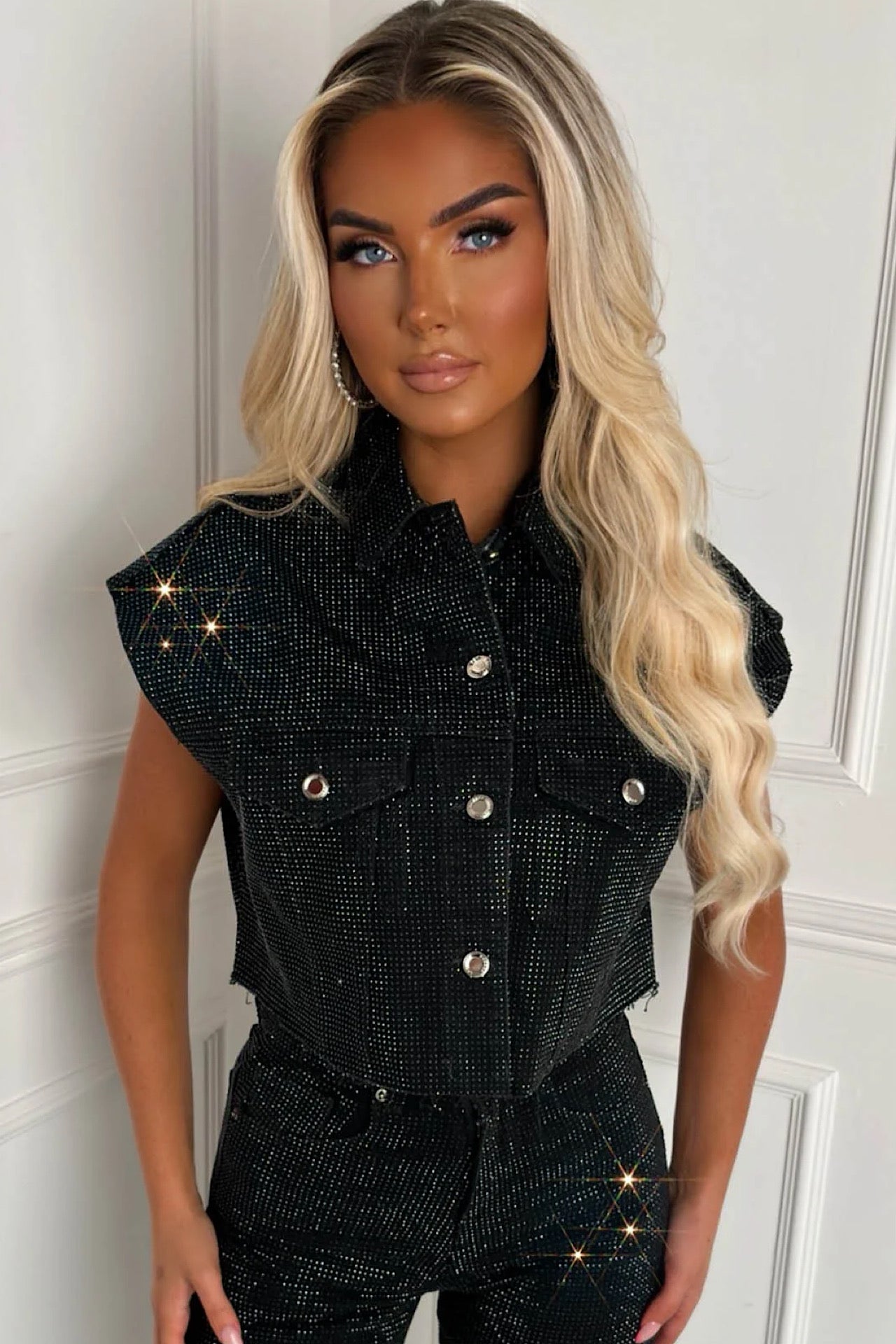 SPARKLE vest black 290