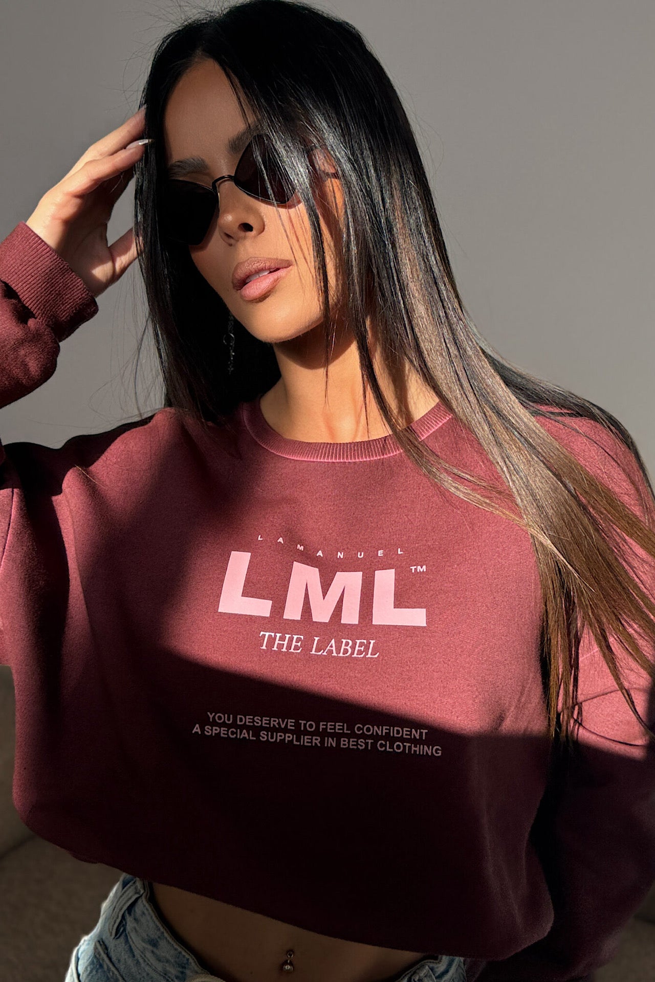 LM MIDNIGHT blouse bordo