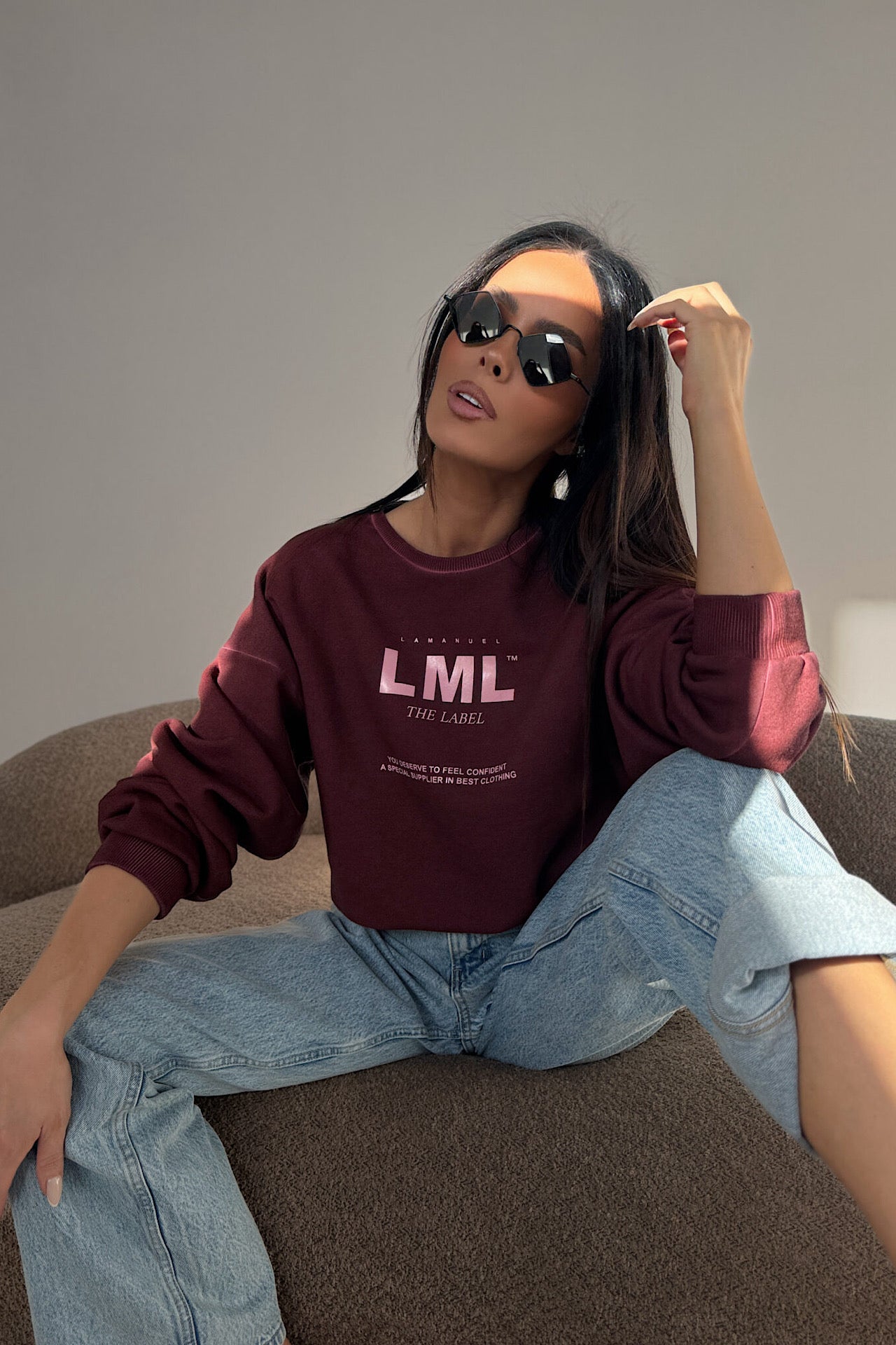 LM MIDNIGHT blouse bordo