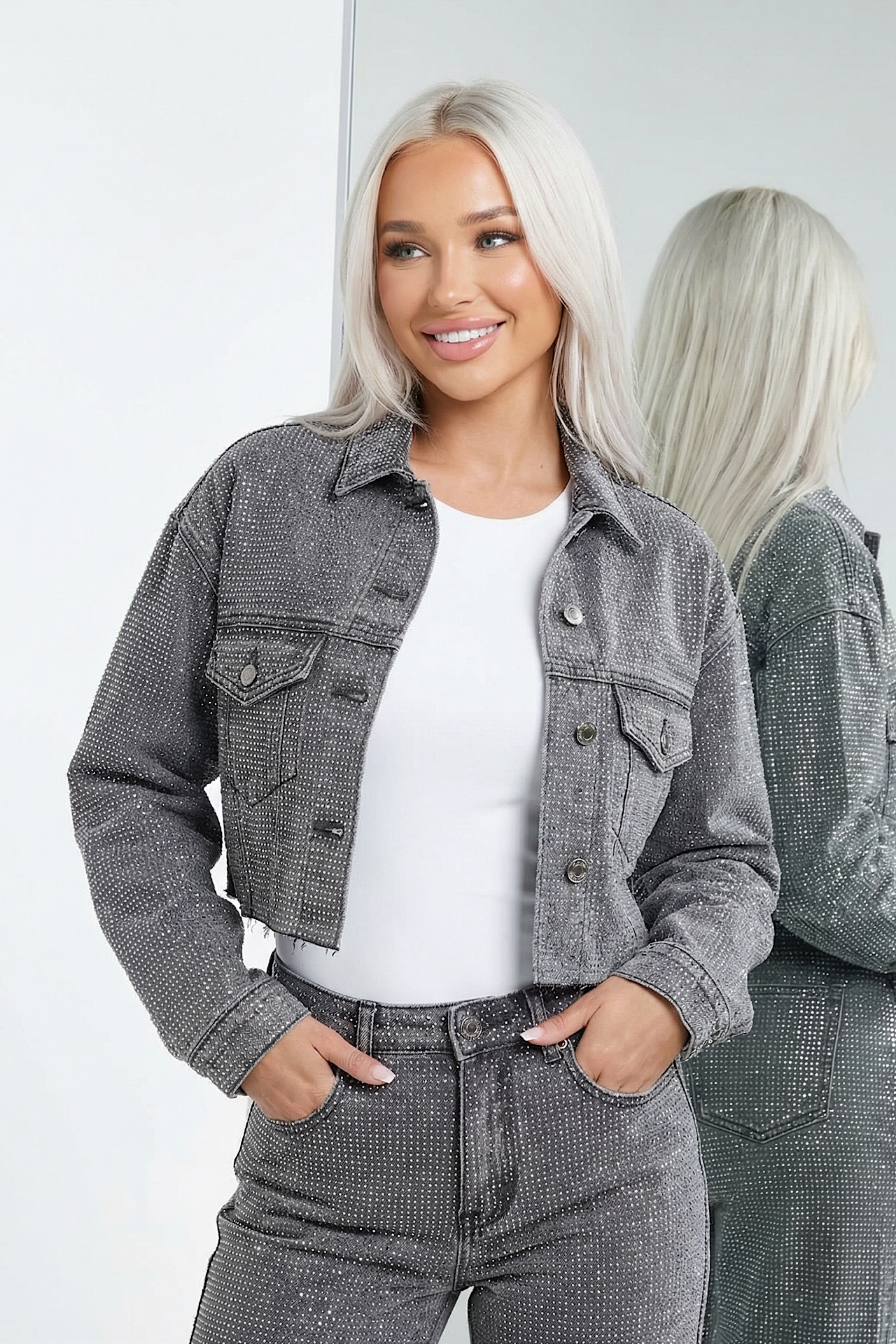 SPARKLE jacket grey