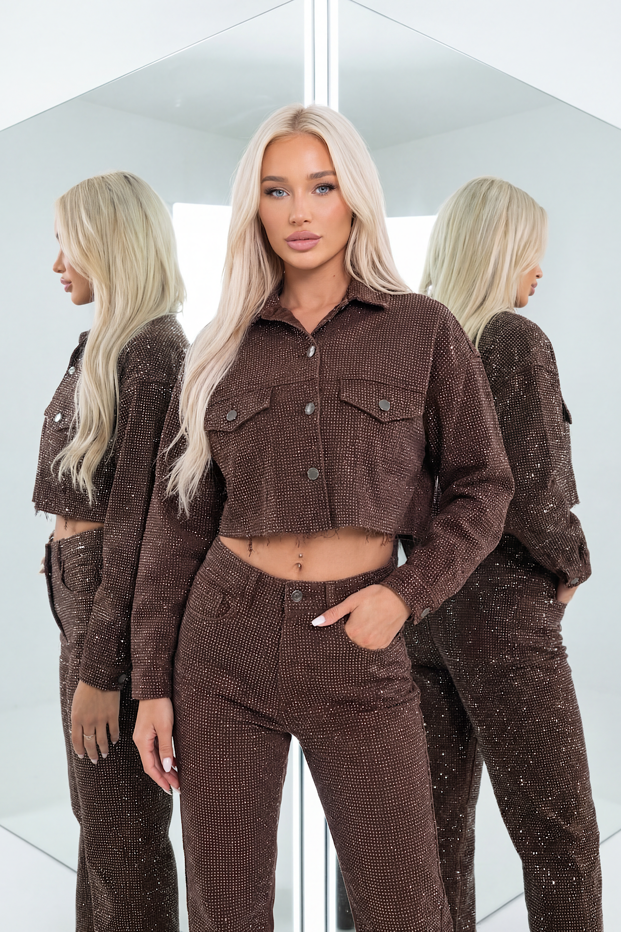 SPARKLE jacket brown 290