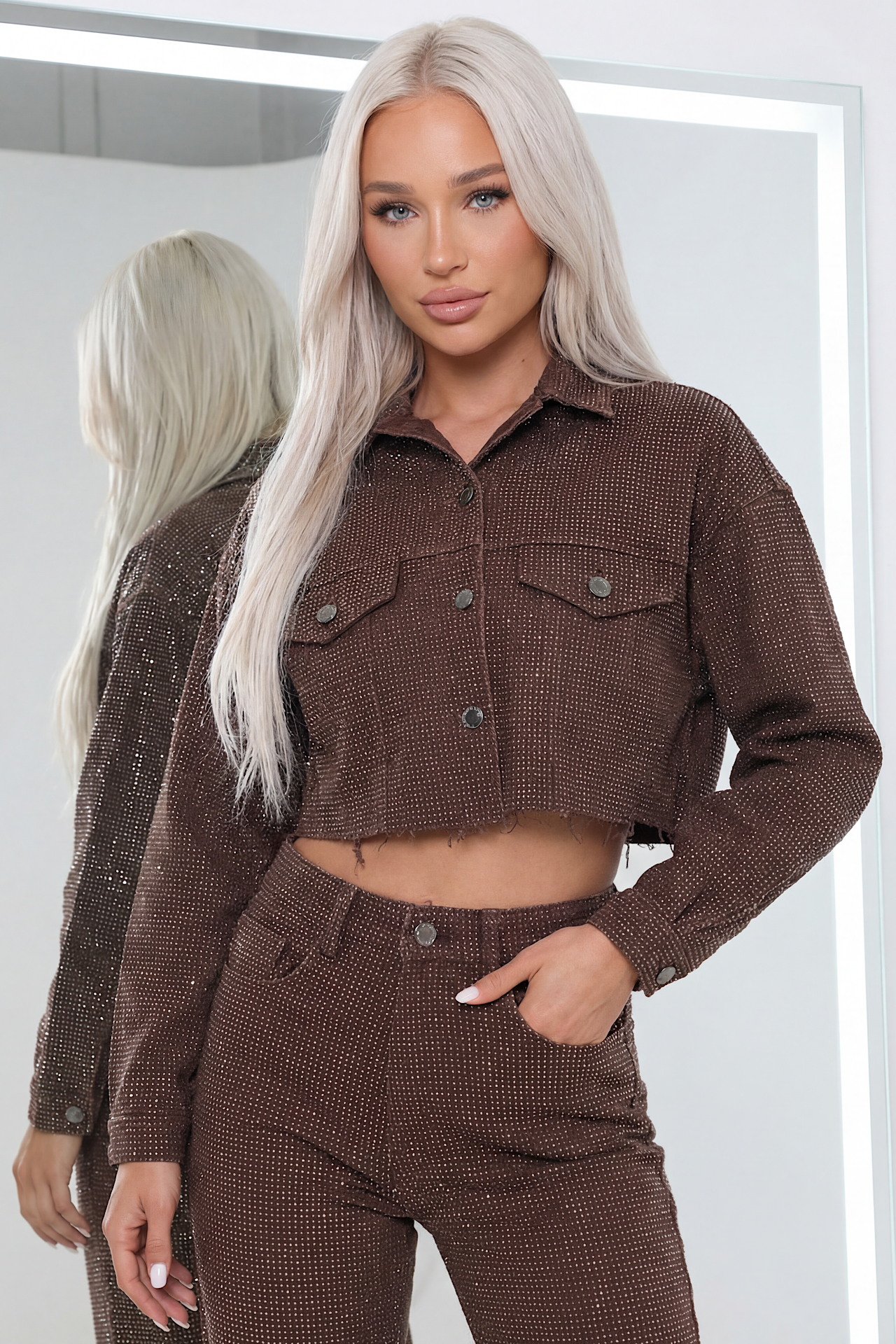 SPARKLE jacket brown 290