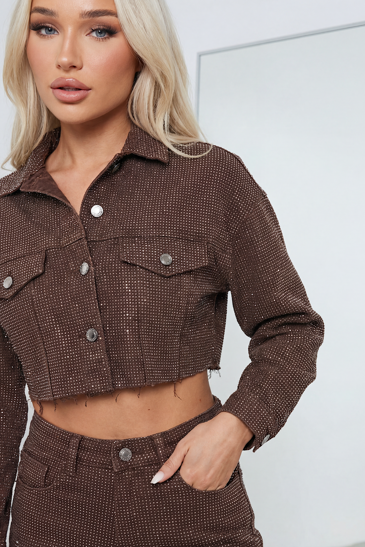 SPARKLE jacket brown 290