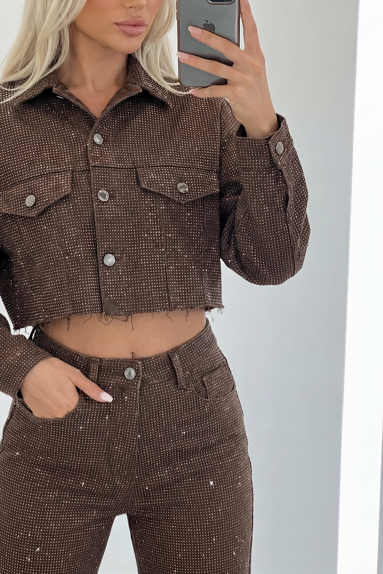 SPARKLE jacket brown 290