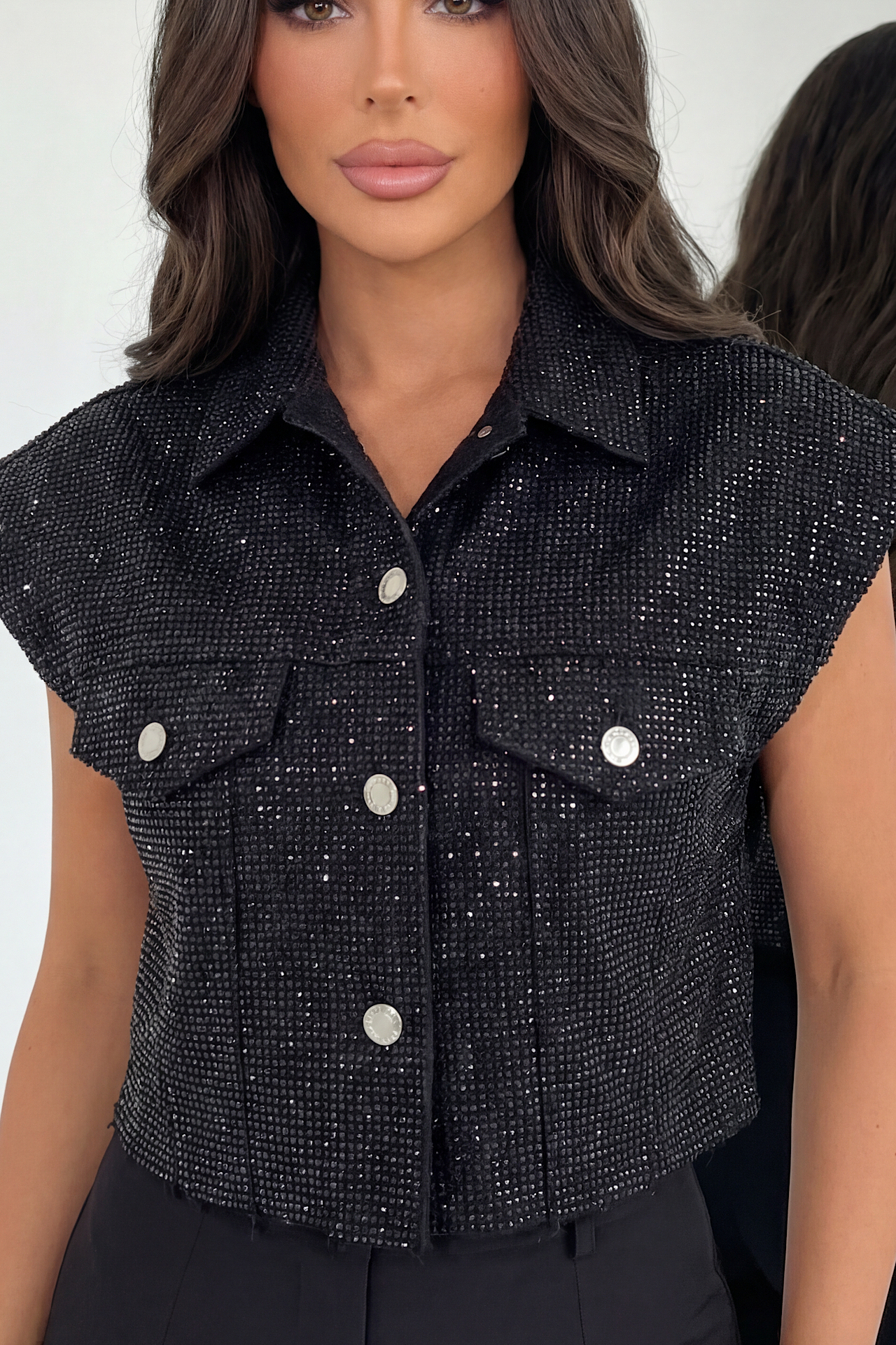 SPARKLE vest black 290