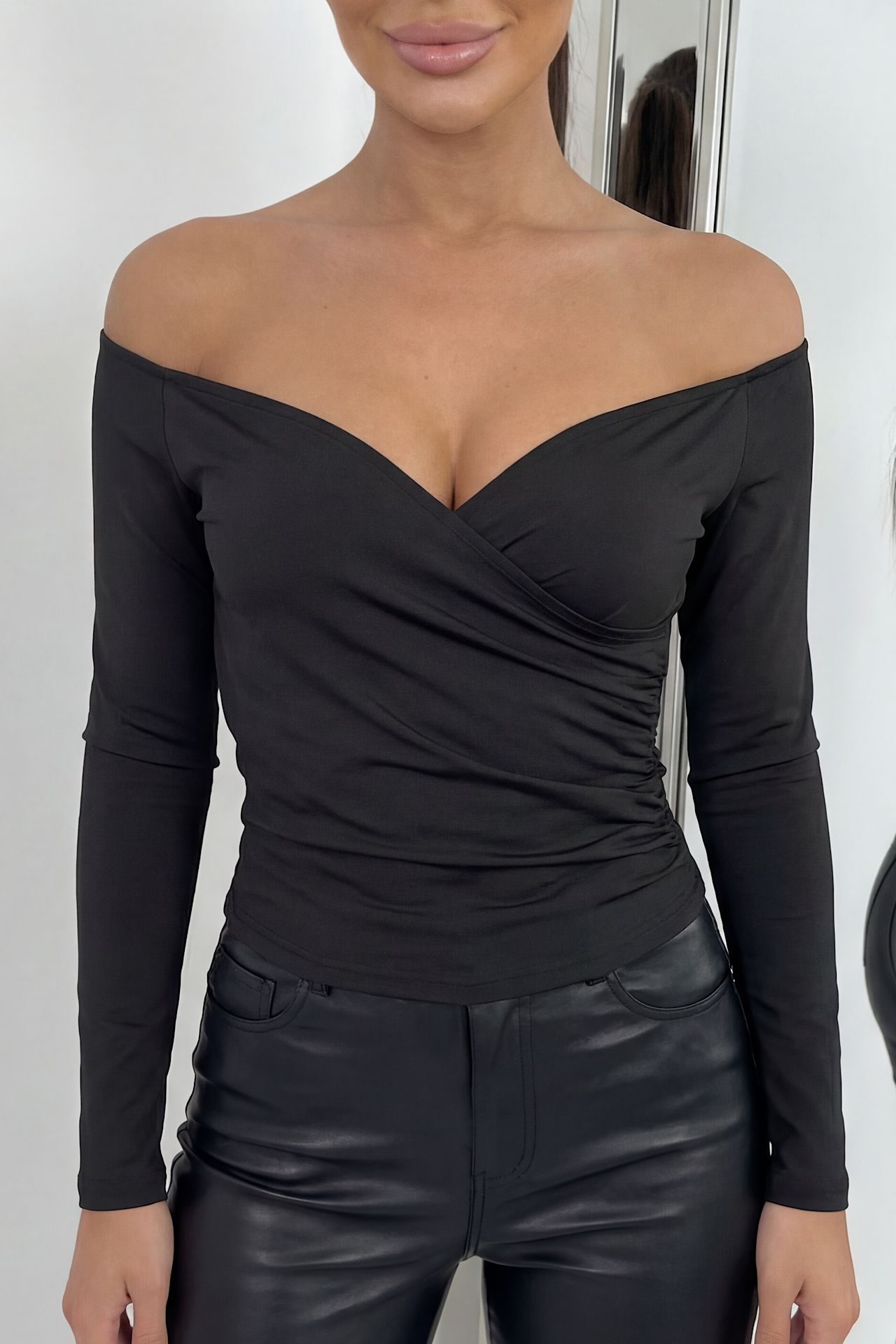 FRONT blouse black 9835