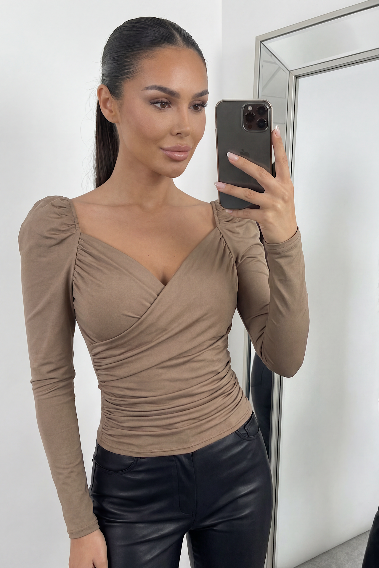 DUBLY blouse camel 9813