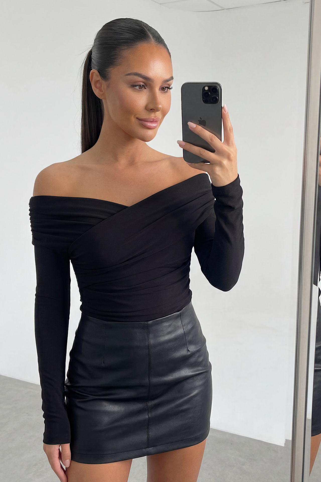 RUFLEY blouse black 10193