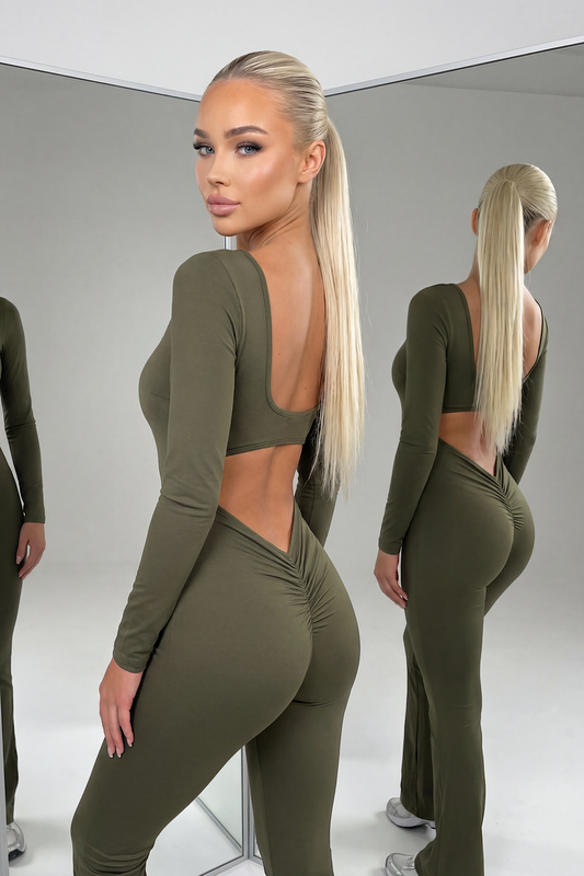 PERFECTION jumpsuit khaki 3355