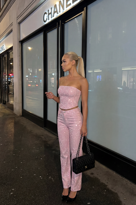 JEANS sparkle mia pink