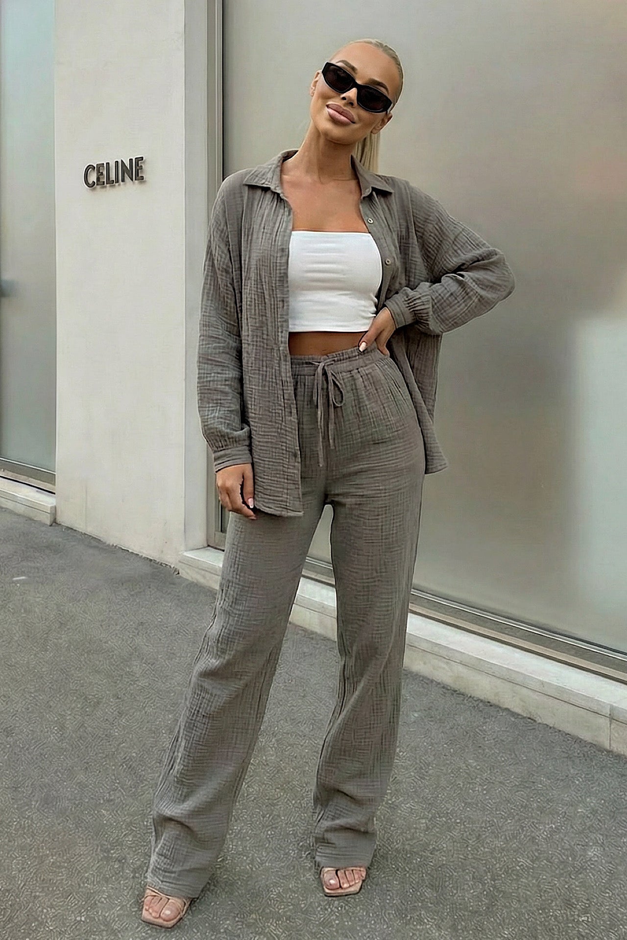 Birt set taupe