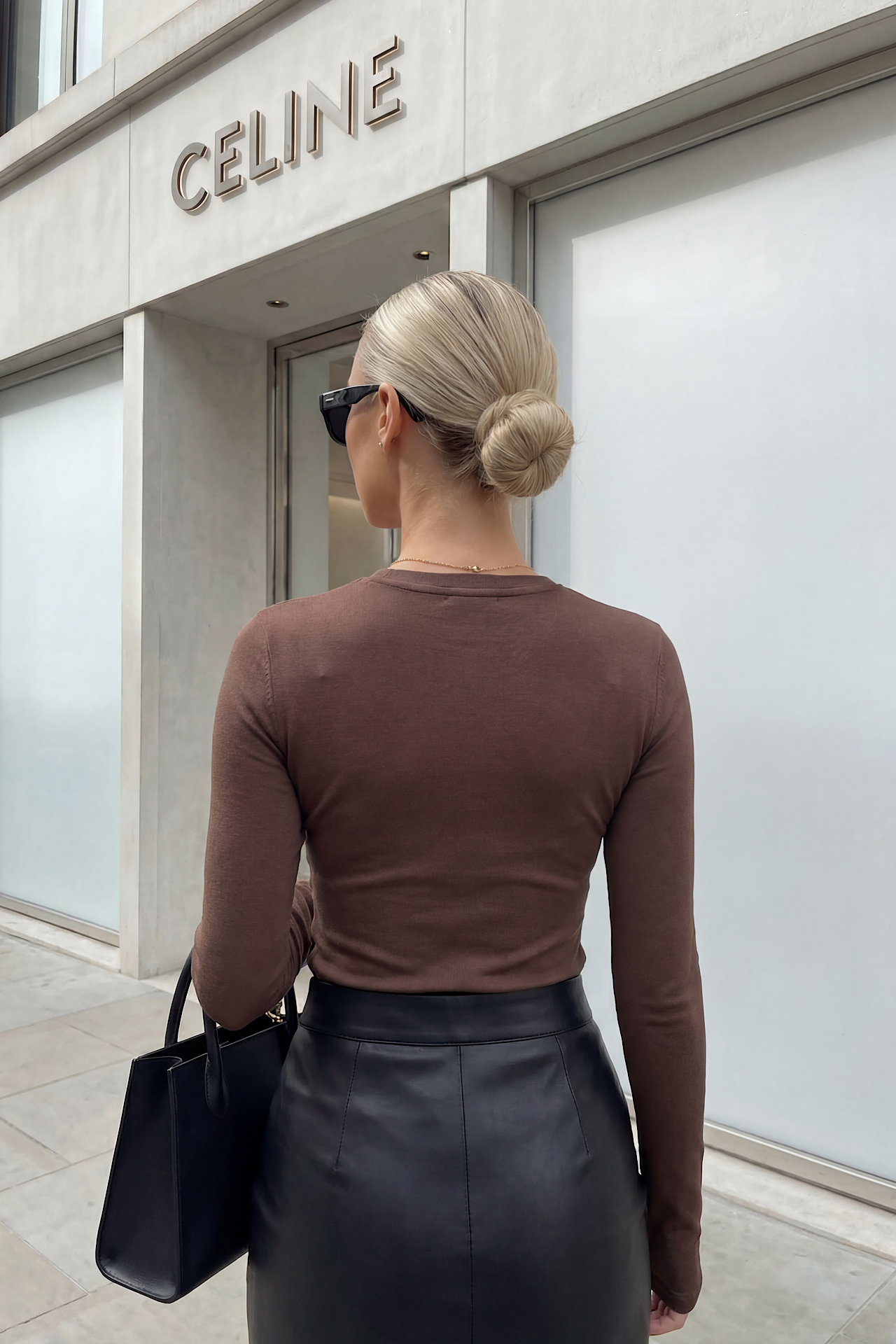 BASIC blouse coffe