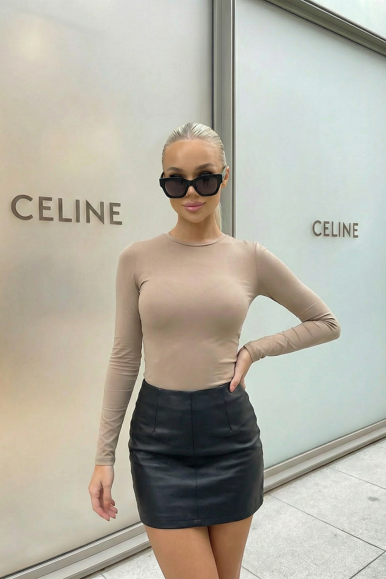 BASIC blouse camel