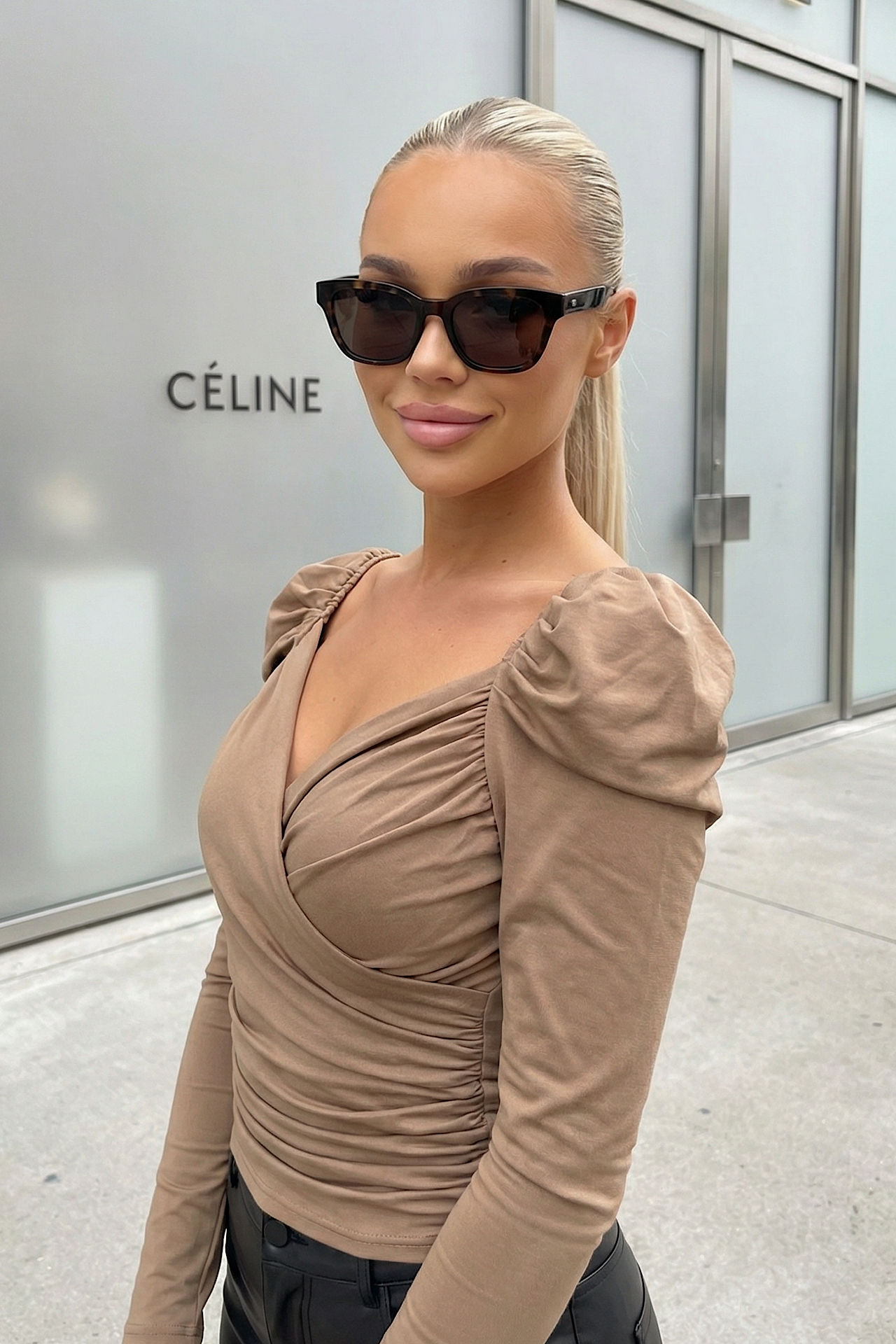DUBLY blouse camel 9813