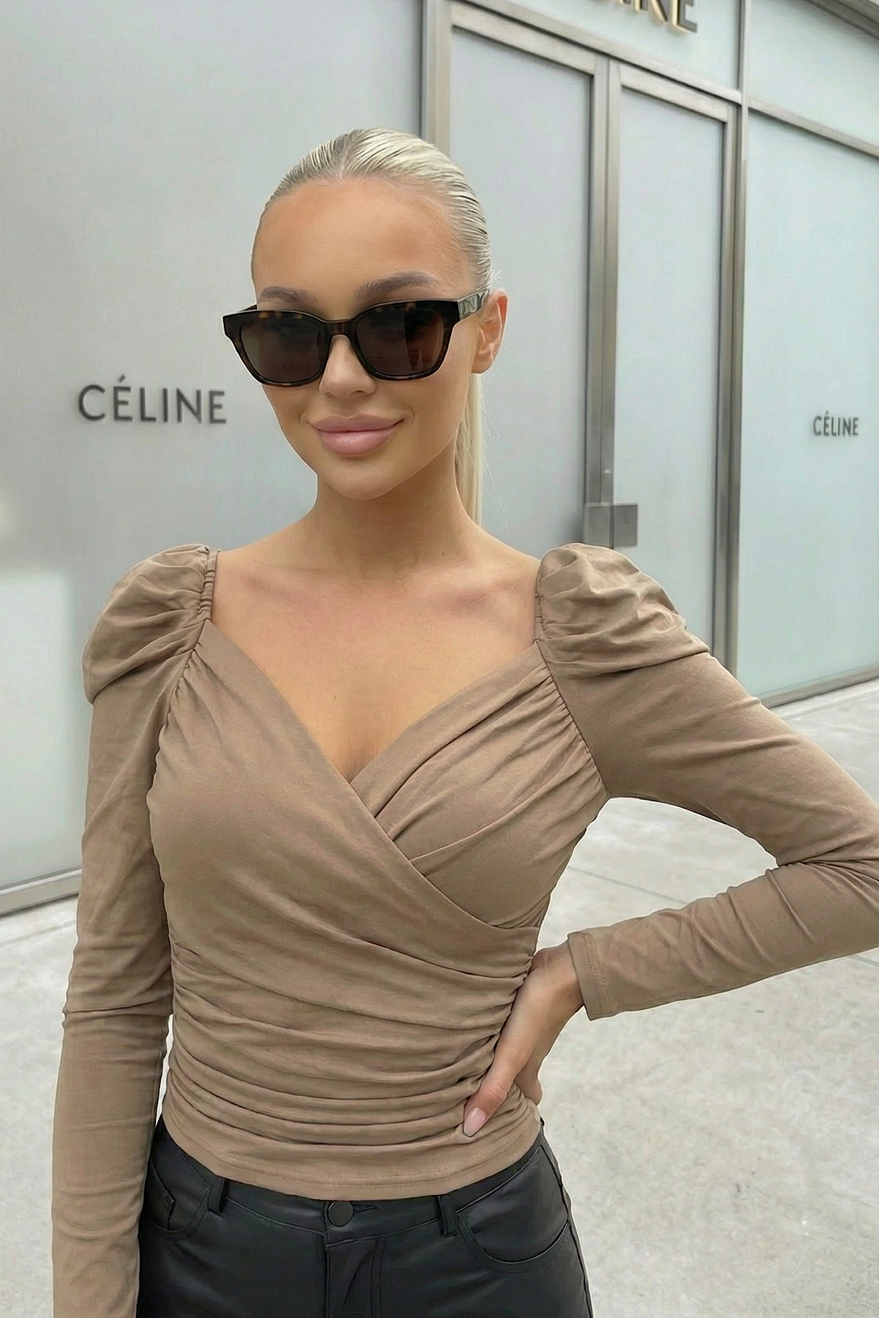 DUBLY blouse camel 9813