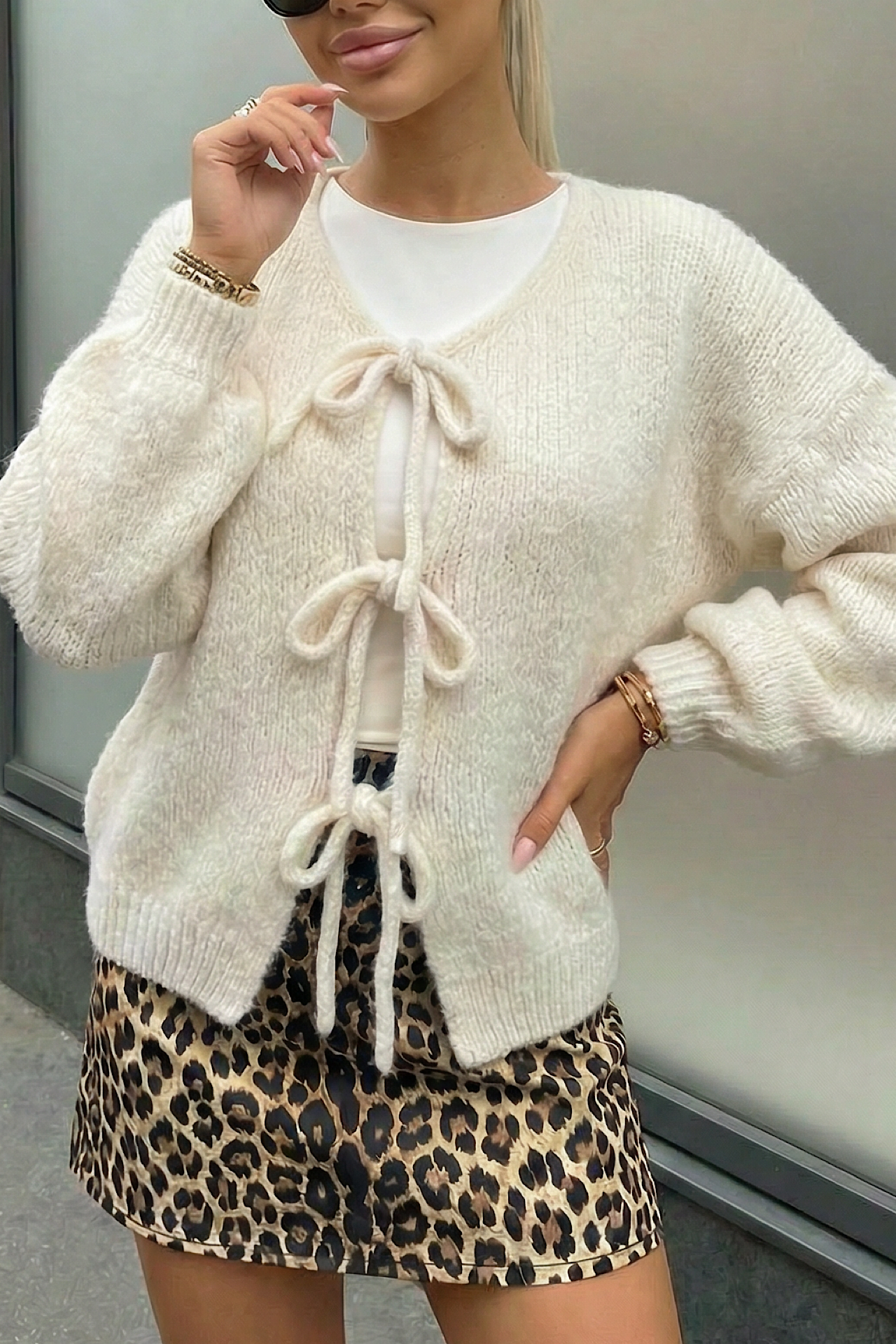 TEDDY cardigan beige