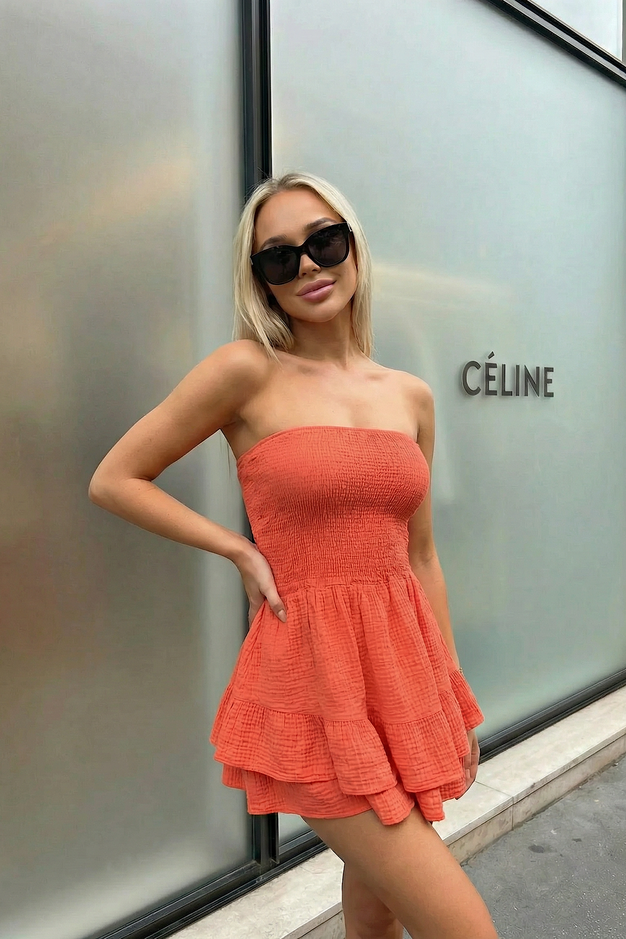 JUST jumpsuit peach