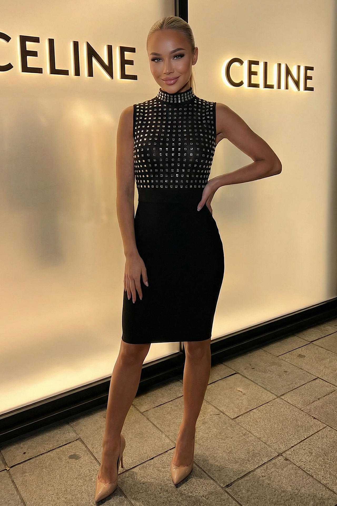 SOPHIA dress silver