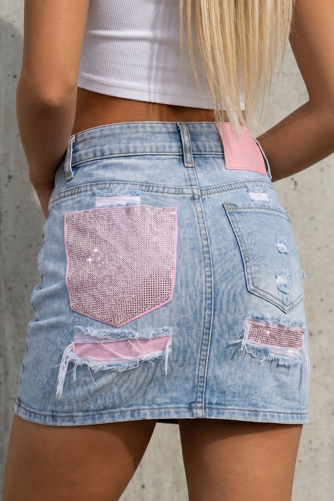 PINK pocket skirt