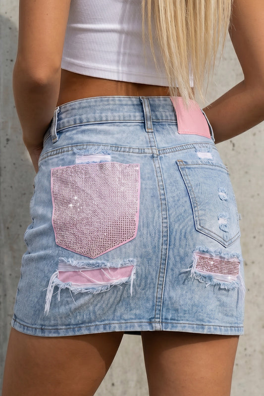 PINK pocket skirt
