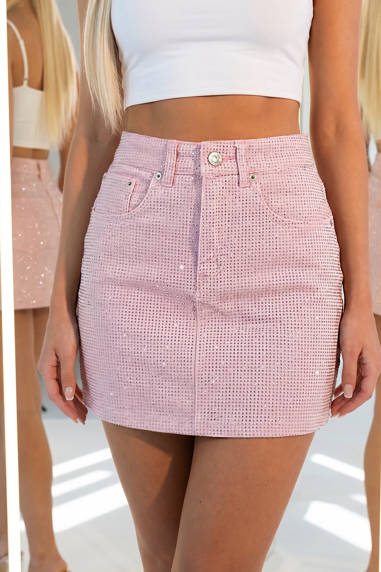 SKIRT sparkle pink 3358