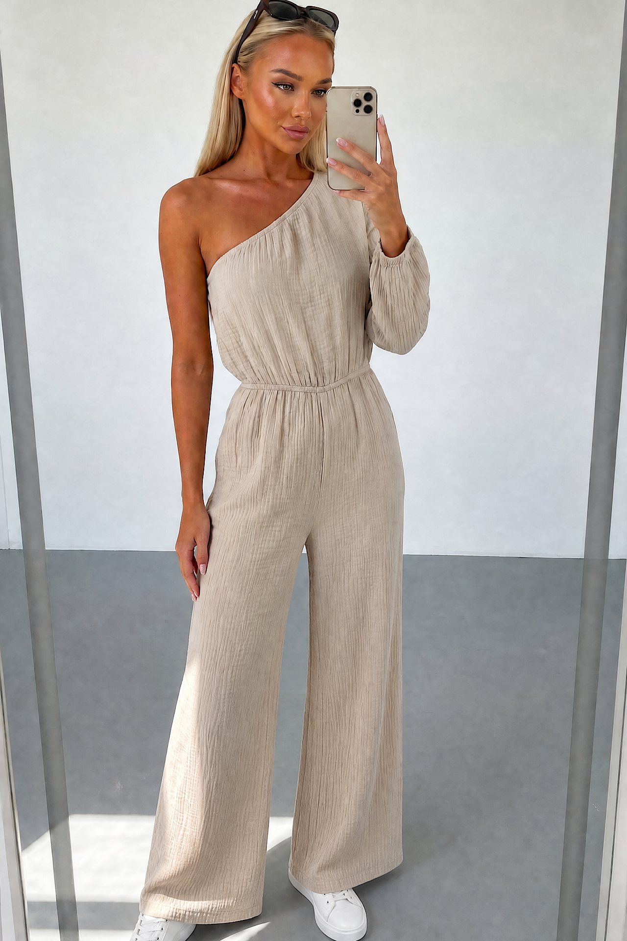 CAPS jumpsuit beige