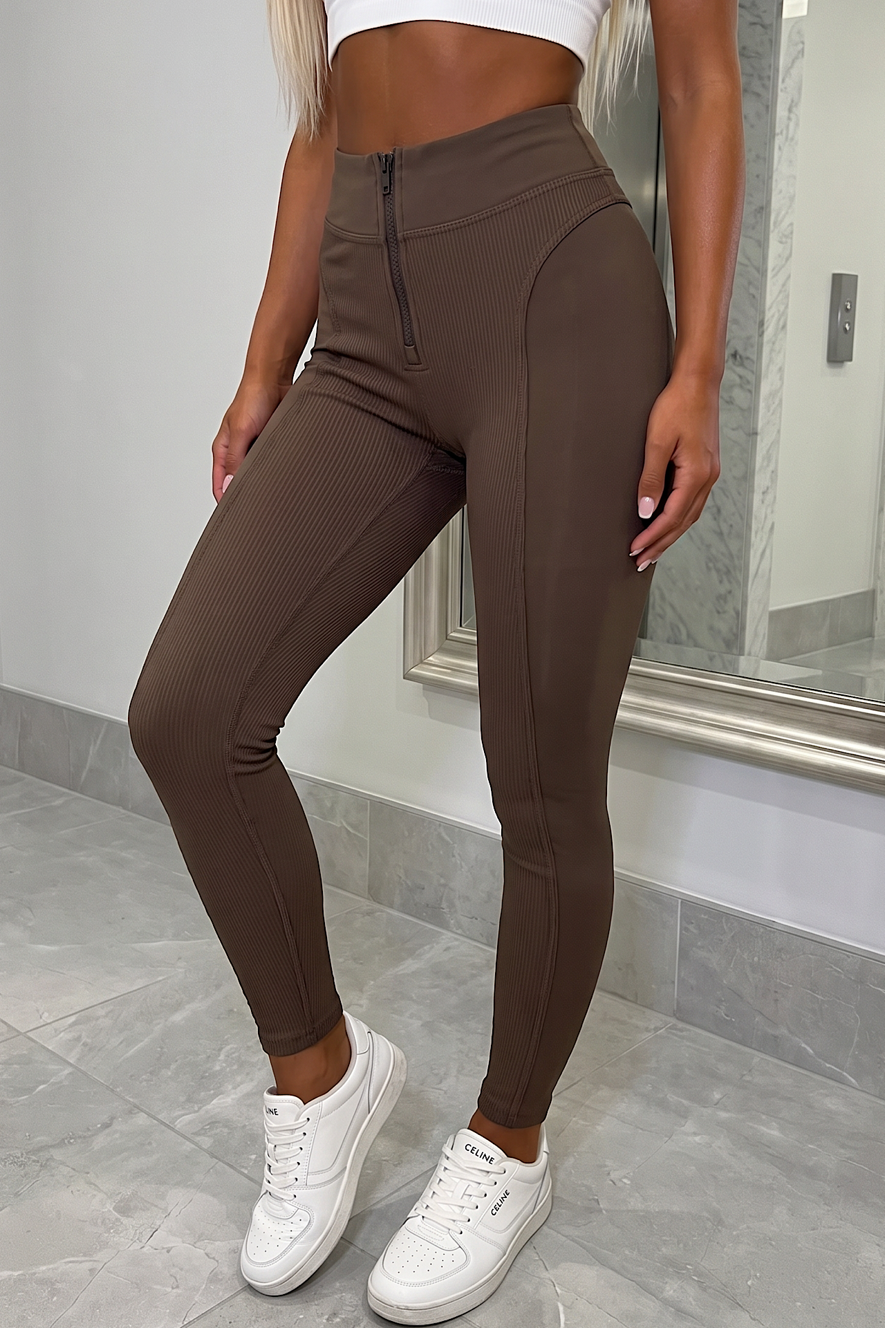 MICHEL leggings choko