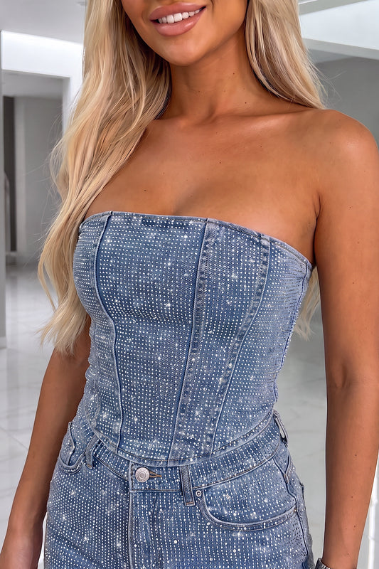 CORSAGE sparkle blue 262