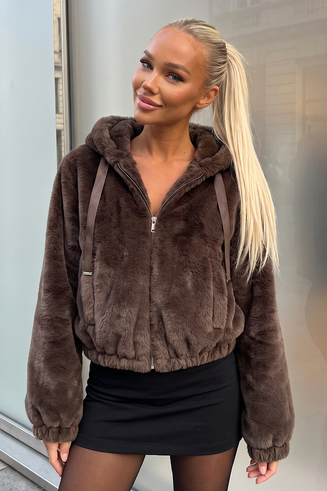 DANIELLA jacket choko