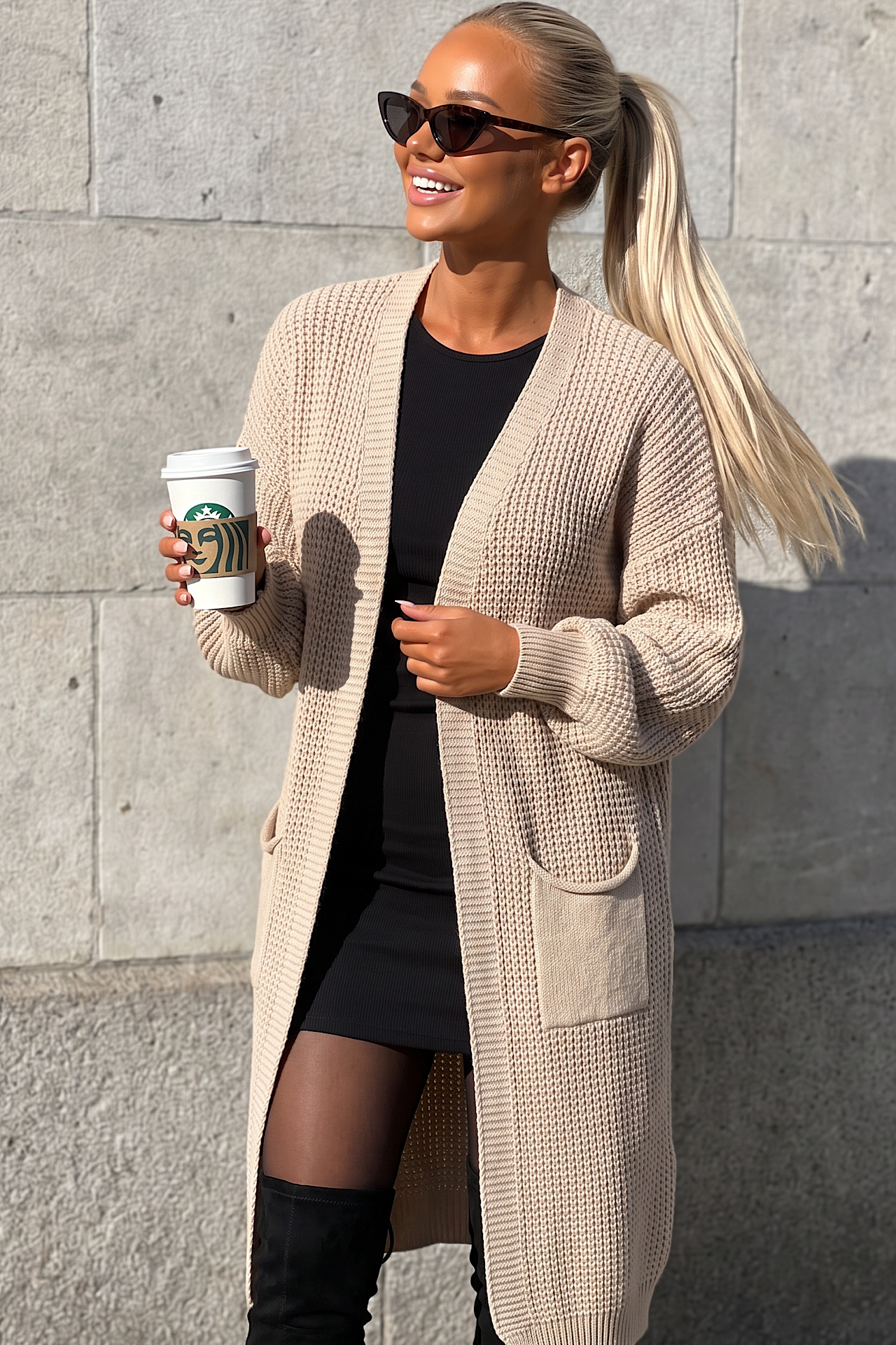 CASEY cardigan beige